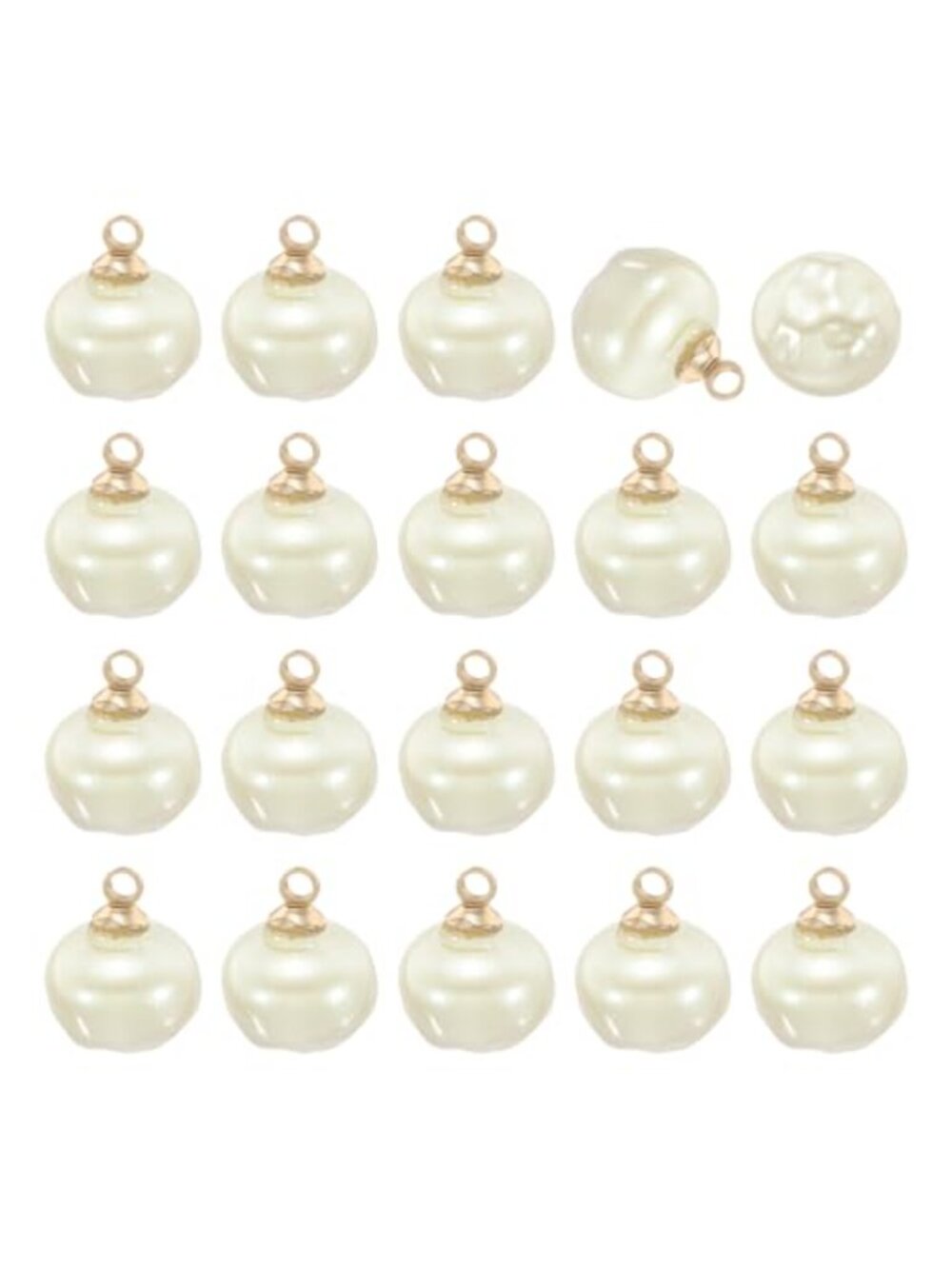 20 Faux Pearl Sewing Buttons with Metal Shank Beige DIY Bridal